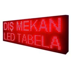 KAYAN YAZI LED TABELA 16X96CM YATAY