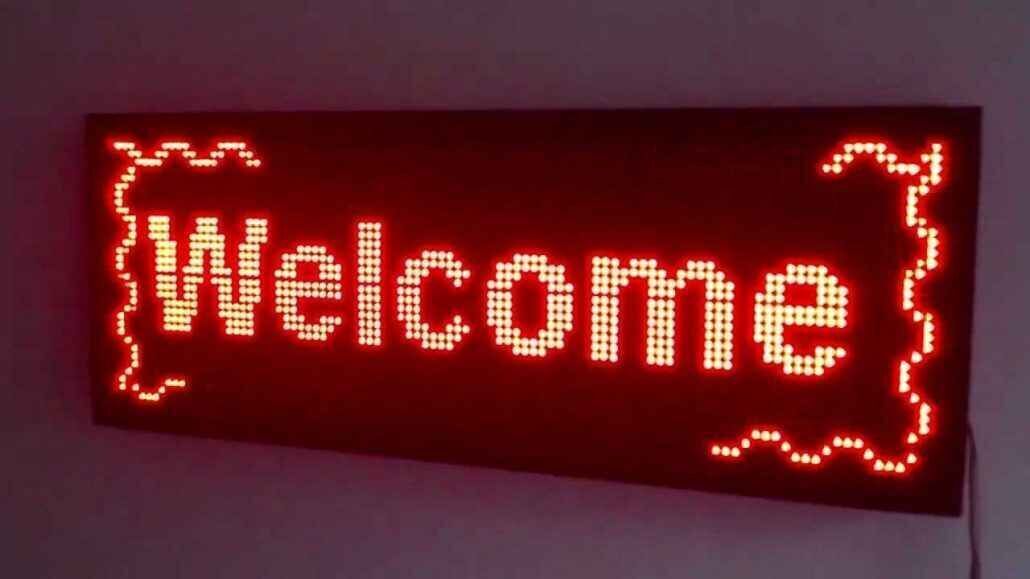 KAYAN YAZI LED TABELA 48X128CM YATAY