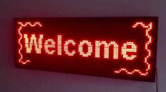 KAYAN YAZI LED TABELA 48X128CM YATAY