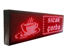 KAYAN YAZI LED TABELA 48X128CM YATAY